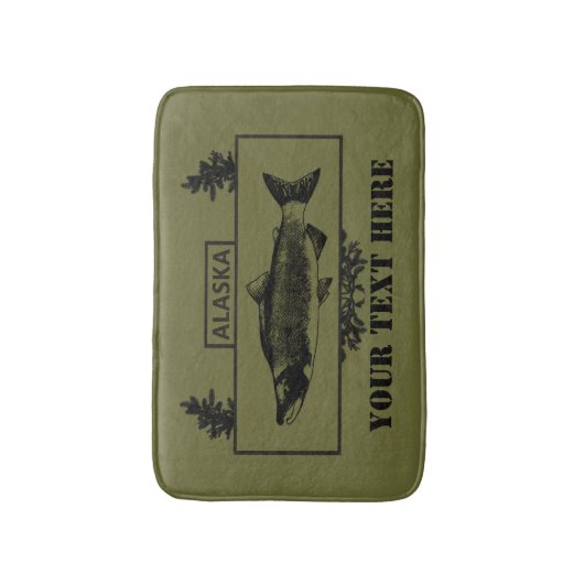 Alaska Combat Fisherman Badge Badmat (Voorkant Verticaal)