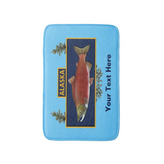 Alaska Combat Fisherman Badge Badmat (Voorkant Verticaal)