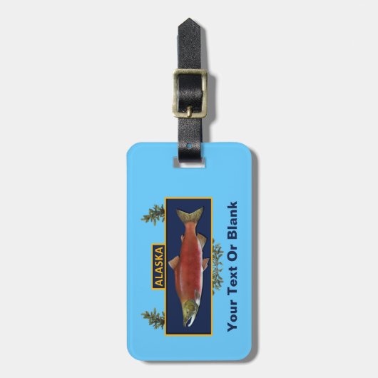 Alaska Combat Fisherman Badge Bagagelabel (Voorkant verticaal)