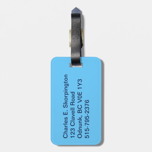 Alaska Combat Fisherman Badge Bagagelabel (Achterkant verticaal)