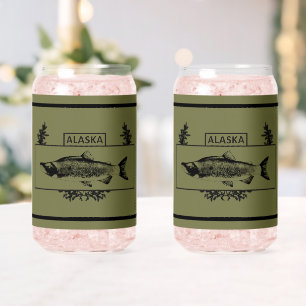 Alaska Combat Fisherman Badge Blikvorm Glas