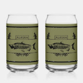 Alaska Combat Fisherman Badge Blikvorm Glas (Voorkant)