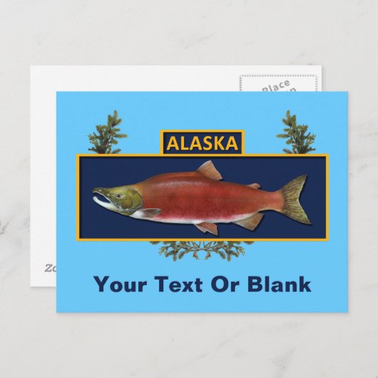 Alaska Combat Fisherman Badge Briefkaart (Voorkant / Achterkant)