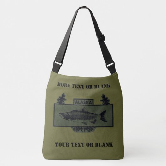 Alaska Combat Fisherman Badge Crossbody Tas (Voorkant)