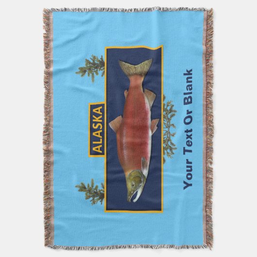 Alaska Combat Fisherman Badge Deken (Voorkant Verticaal)