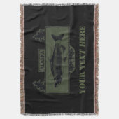 Alaska Combat Fisherman Badge Deken (Voorkant Verticaal)