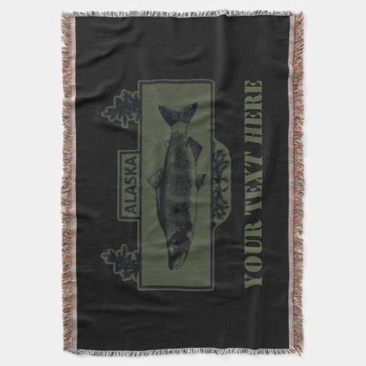 Alaska Combat Fisherman Badge Deken (Voorkant Verticaal)