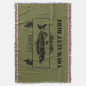 Alaska Combat Fisherman Badge Deken (Voorkant Verticaal)