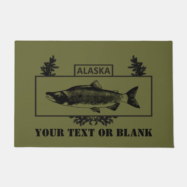 Alaska Combat Fisherman Badge Deurmat (Voorkant)