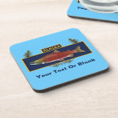 Alaska Combat Fisherman Badge Drankjes Onderzetter (Linkerzijde)