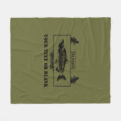 Alaska Combat Fisherman Badge Fleece Deken (Voorkant (Horizontaal))