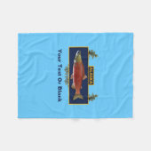 Alaska Combat Fisherman Badge Fleece Deken (Voorkant (Horizontaal))