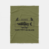 Alaska Combat Fisherman Badge Fleece Deken (Voorkant)
