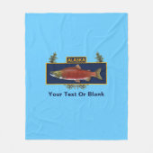 Alaska Combat Fisherman Badge Fleece Deken (Voorkant)