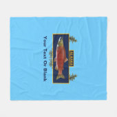 Alaska Combat Fisherman Badge Fleece Deken (Voorkant (Horizontaal))