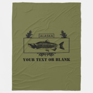 Alaska Combat Fisherman Badge Fleece Deken