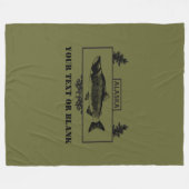 Alaska Combat Fisherman Badge Fleece Deken (Voorkant (Horizontaal))