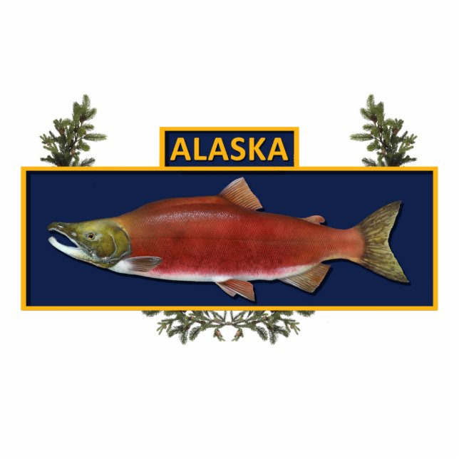 Alaska Combat Fisherman Badge Fotobeeldje Magneet (Voorkant)