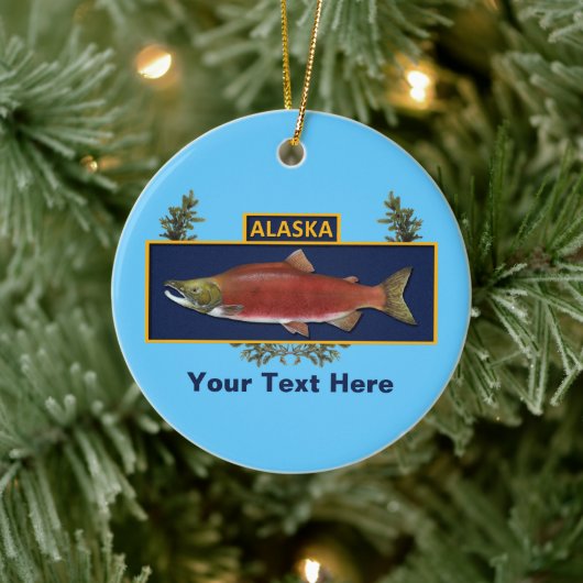 Alaska Combat Fisherman Badge Keramisch Ornament (Boom)