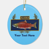 Alaska Combat Fisherman Badge Keramisch Ornament (Links)
