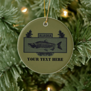 Alaska Combat Fisherman Badge Keramisch Ornament