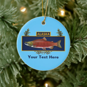 Alaska Combat Fisherman Badge Keramisch Ornament