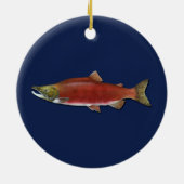 Alaska Combat Fisherman Badge Keramisch Ornament (Achterkant)