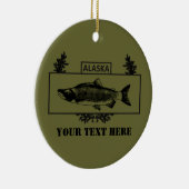 Alaska Combat Fisherman Badge Keramisch Ornament (Rechts)