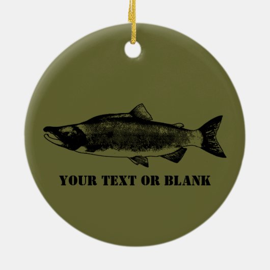 Alaska Combat Fisherman Badge Keramisch Ornament (Achterkant)