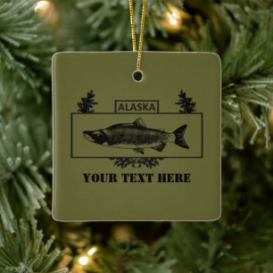 Alaska Combat Fisherman Badge Keramisch Ornament