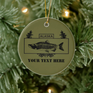 Alaska Combat Fisherman Badge Keramisch Ornament