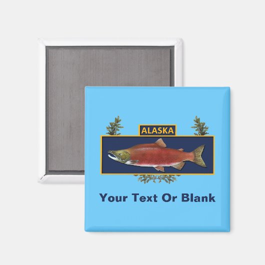Alaska Combat Fisherman Badge Magneet (Voorkant / Achterkant)