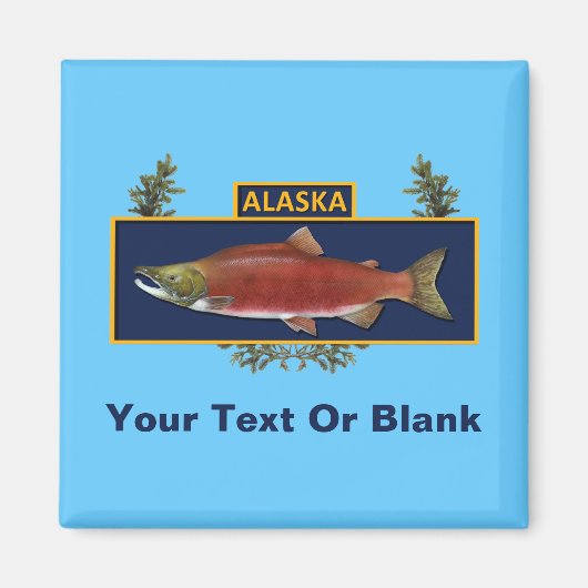Alaska Combat Fisherman Badge Magneet (Voorkant)