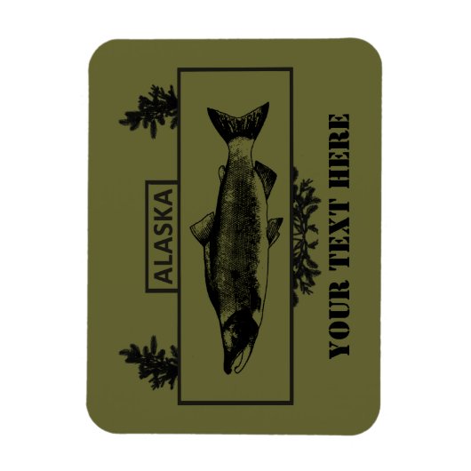 Alaska Combat Fisherman Badge Magneet (Verticaal)