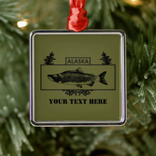 Alaska Combat Fisherman Badge Metalen Ornament