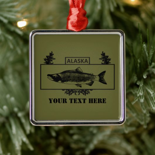Alaska Combat Fisherman Badge Metalen Ornament (Boom)