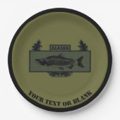 Alaska Combat Fisherman Badge Papieren Bordje (Voorkant)