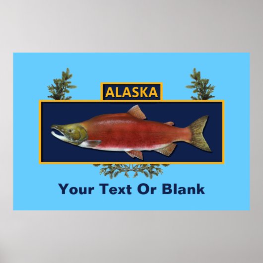 Alaska Combat Fisherman Badge Poster (Voorkant)