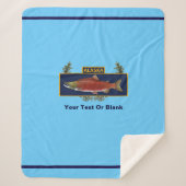 Alaska Combat Fisherman Badge Sherpa Deken (Voorkant)