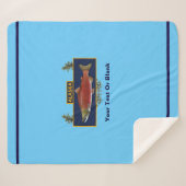 Alaska Combat Fisherman Badge Sherpa Deken (Voorkant (horizontaal))