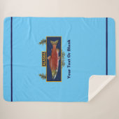 Alaska Combat Fisherman Badge Sherpa Deken (Voorkant (horizontaal))