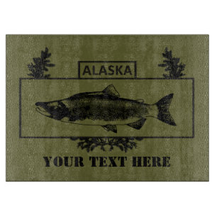 Alaska Combat Fisherman Badge Snijplank