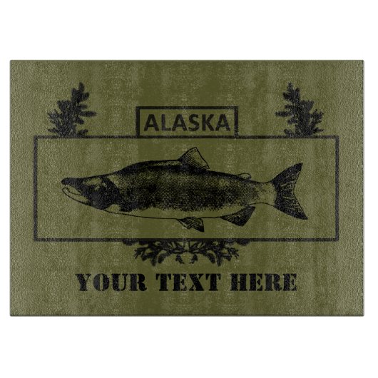 Alaska Combat Fisherman Badge Snijplank (Voorkant)