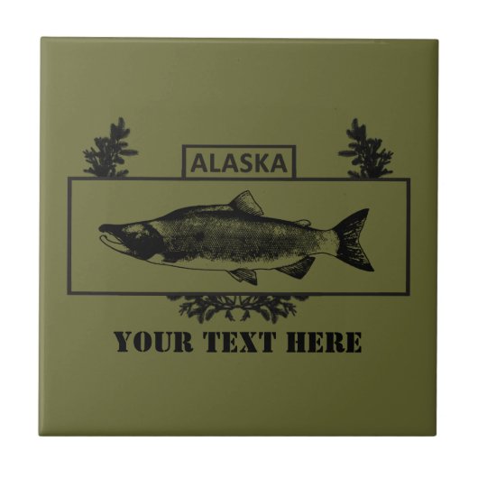 Alaska Combat Fisherman Badge Tegeltje (Voorkant)