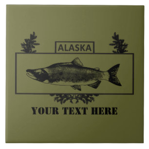 Alaska Combat Fisherman Badge Tegeltje