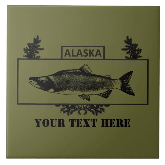 Alaska Combat Fisherman Badge Tegeltje (Voorkant)