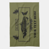 Alaska Combat Fisherman Badge Theedoek (Verticaal)