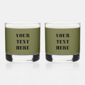 Alaska Combat Fisherman Badge Whisky Glas (Achterkant)