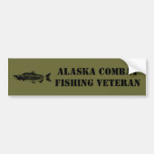 Alaska Combat Vissen Veteran Bumpersticker (Voorkant)