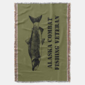 Alaska Combat Vissen Veteran Deken (Voorkant Verticaal)